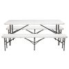 6FT Outdoor Courtyard Foldable Bench