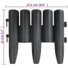 Lawn Edgings 36 pcs Anthracite 389.8" Polypropylene