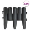 Lawn Edgings 36 pcs Anthracite 389.8" Polypropylene
