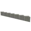 Gabion Wall Galvanized Steel 177.2"x11.8"x19.7"