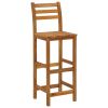 5 Piece Patio Bar Set Solid Wood Acacia