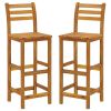 3 Piece Patio Bar Set Solid Wood Acacia